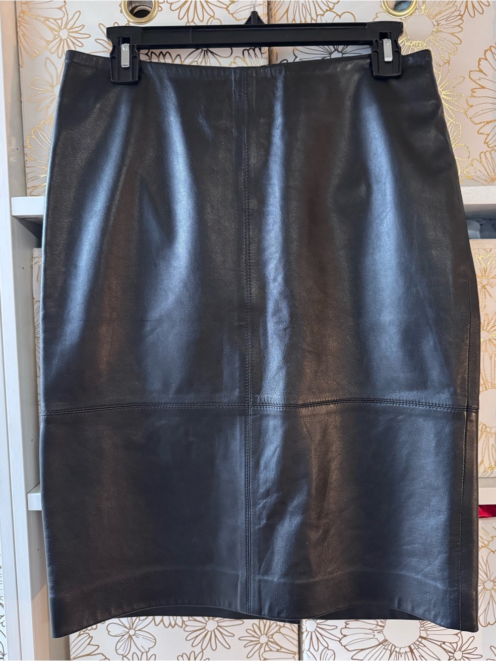 Talbots 100% Genuine Leather Skirt Lined